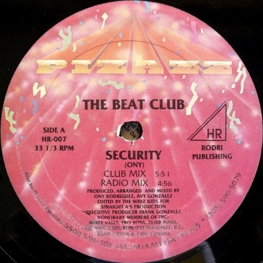 The Beat Club : Security (12")