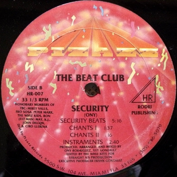 The Beat Club : Security (12")