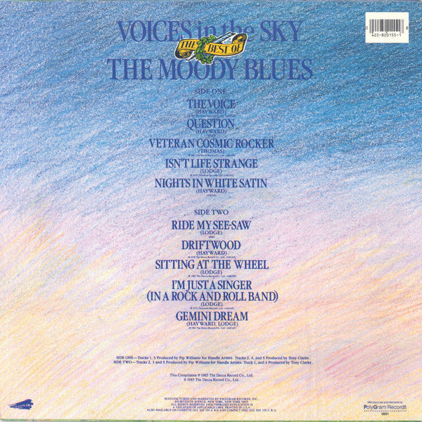 The Moody Blues : Voices In The Sky: The Best Of The Moody Blues (LP, Comp, 53)