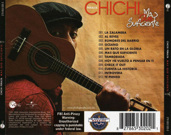 Chichi Peralta : Más Que Suficiente (CD, Album)