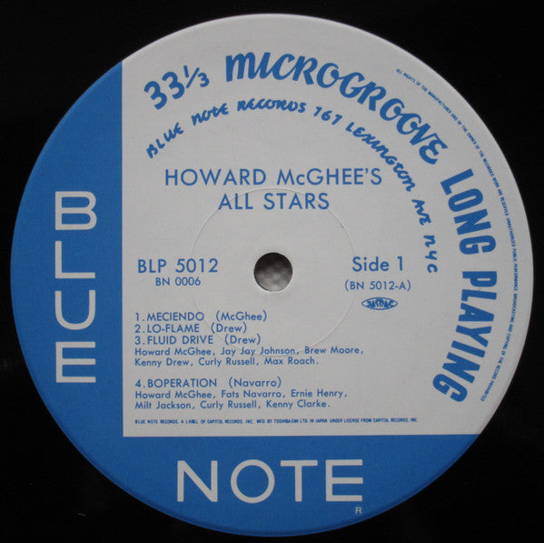 Howard McGhee : Howard McGhee (LP, Album, Comp, Mono)