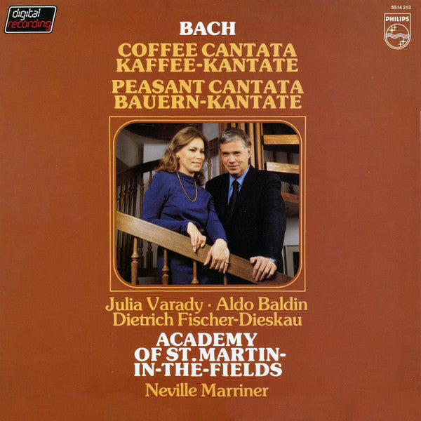 Johann Sebastian Bach, Iulia Várady, Aldo Baldin, Dietrich Fischer-Dieskau, The Academy Of St. Martin-in-the-Fields : Coffee Cantata / Peasant Cantata (LP)
