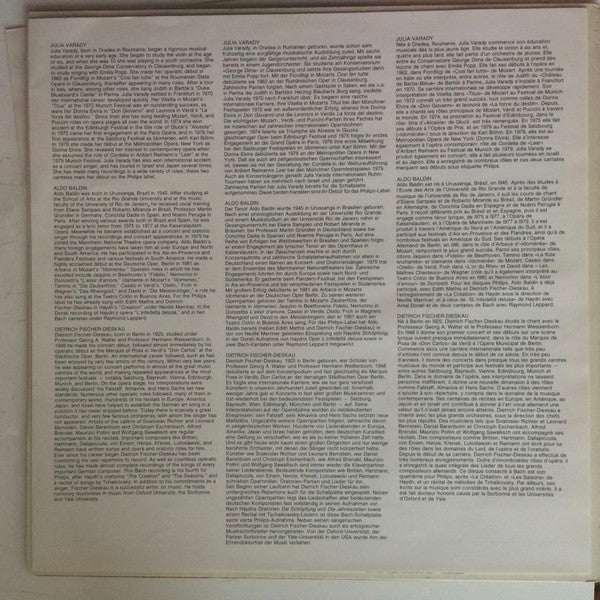 Johann Sebastian Bach, Iulia Várady, Aldo Baldin, Dietrich Fischer-Dieskau, The Academy Of St. Martin-in-the-Fields : Coffee Cantata / Peasant Cantata (LP)