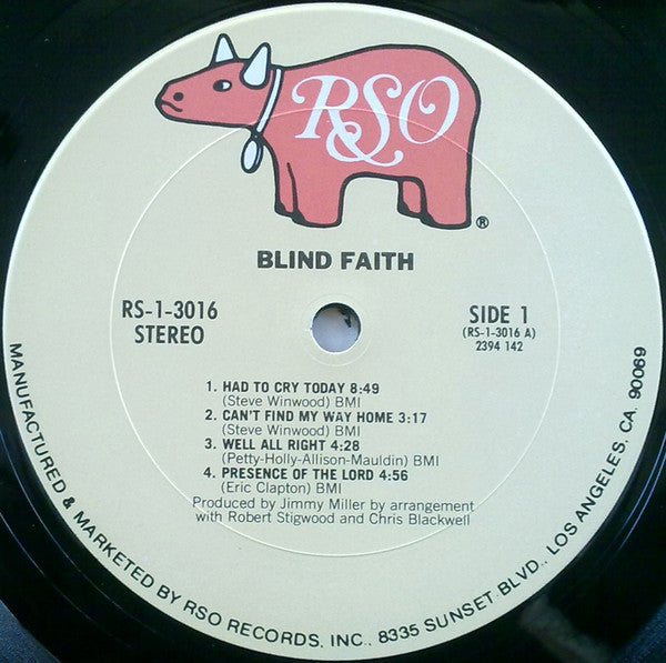 Blind Faith (2) : Blind Faith (LP, Album, RE)