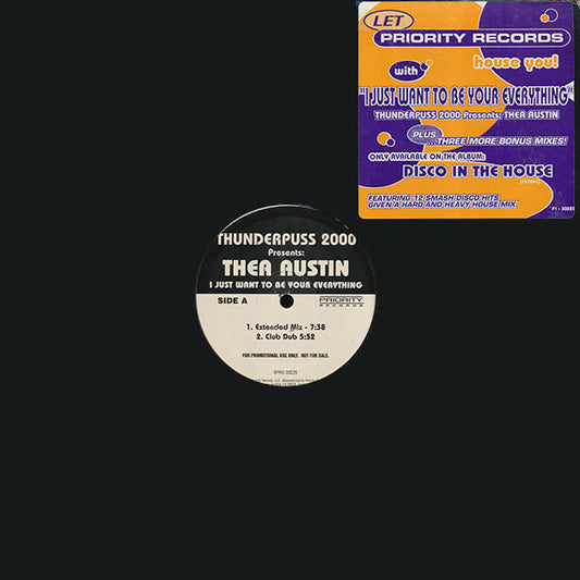 Thunderpuss Presents: Thea Austin : I Just Want To Be Your Everything (12", Promo)