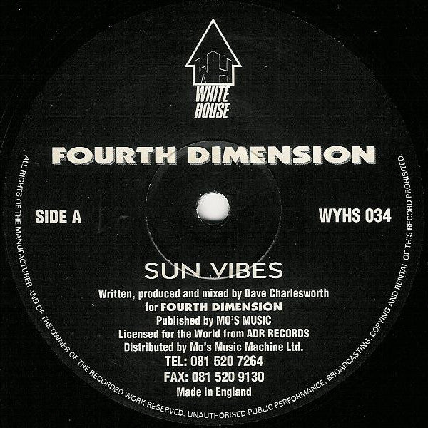 Fourth Dimension : Sun Vibes / Just Play Music (12")