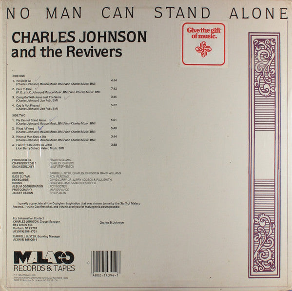 Charles Johnson And The Revivers* : No Man Can Stand Alone (LP)