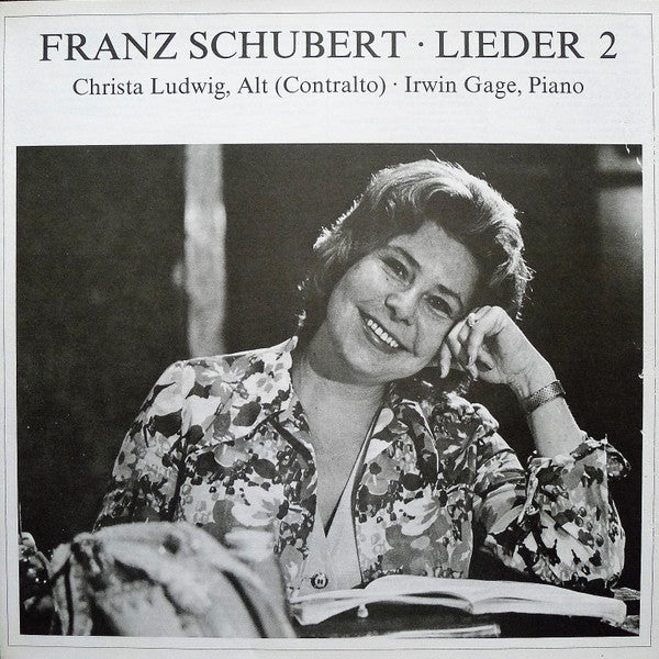 Christa Ludwig / Irwin Gage / Franz Schubert : Schubert-Lieder 2 (LP)