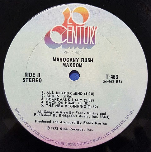 Mahogany Rush : Maxoom (LP, Album, RE, San)