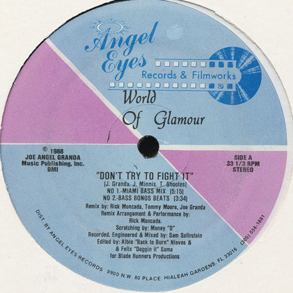 World Of Glamour : Don't Try To Fight It (12")