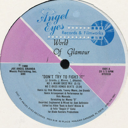 World Of Glamour : Don't Try To Fight It (12")