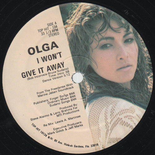 Olga (3) : I Won't Give It Away (12", Maxi)