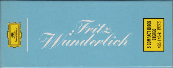 Fritz Wunderlich : Fritz Wunderlich Singt Arien Und Lieder (Box, Comp, RE + 5xCD)