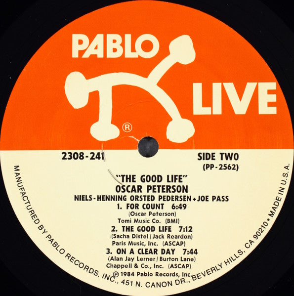 The Oscar Peterson Trio : The Good Life (LP, Album)