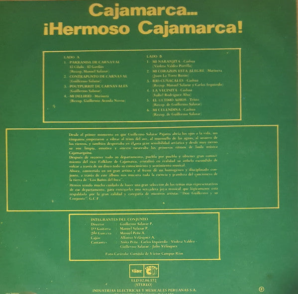 Don Guillermo Y Su Conjunto : Cajamarca...¡Hermoso Cajamarca! (LP, Album)