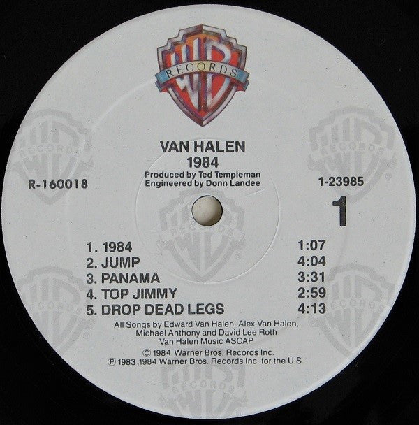 Van Halen : 1984 (LP, Album, Club, RCA)