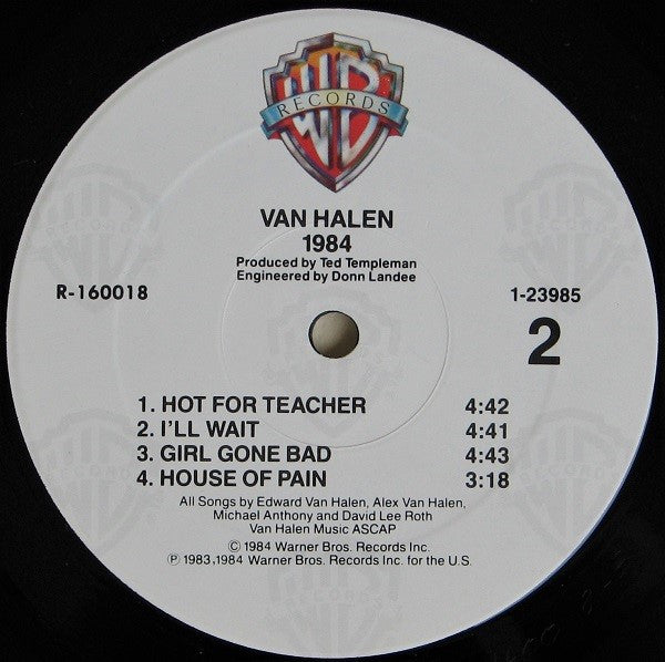 Van Halen : 1984 (LP, Album, Club, RCA)