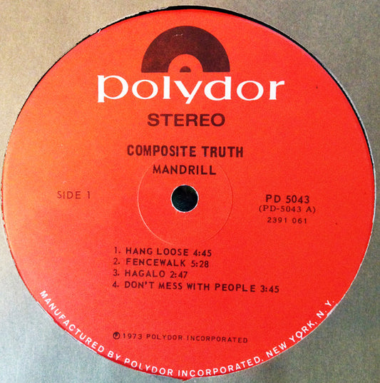 Mandrill : Composite Truth (LP, Album, Roc)