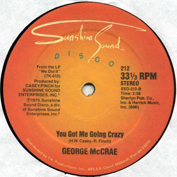 George McCrae : Don't You Feel My Love (12", Promo)