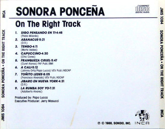 La Sonora Ponceña - On The Right Track vinyl record, CD (Near Mint (NM or M-)) | Lulo Records