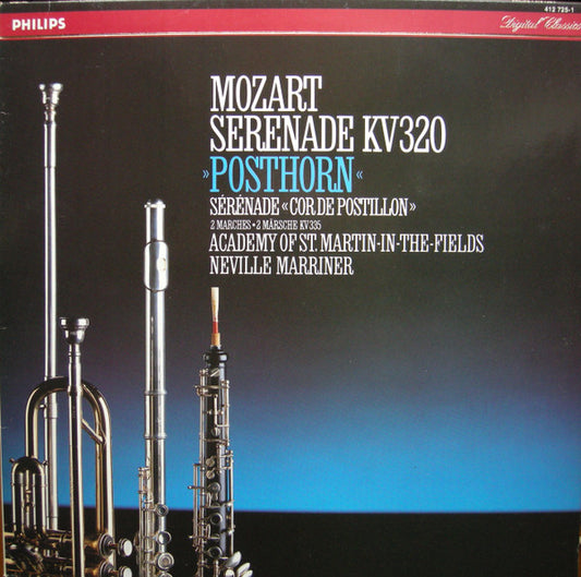 Wolfgang Amadeus Mozart, Sir Neville Marriner : Serenade KV320 "Posthorn" / 2 Marches (LP)
