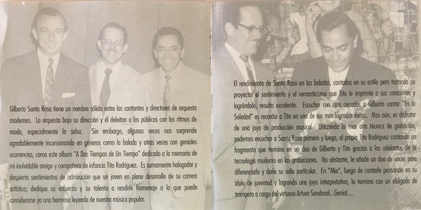 Gilberto Santa Rosa : A Dos Tiempos De Un Tiempo (CD, Album)