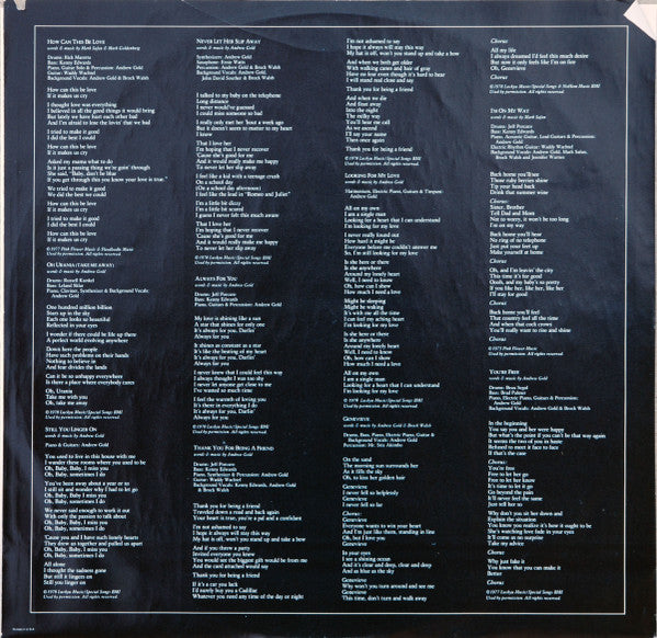 Andrew Gold : All This And Heaven Too (LP, Album, PRC)