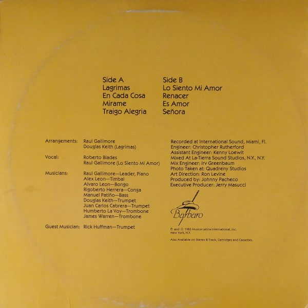 Orquesta Inmensidad : Alegria (LP, Album)