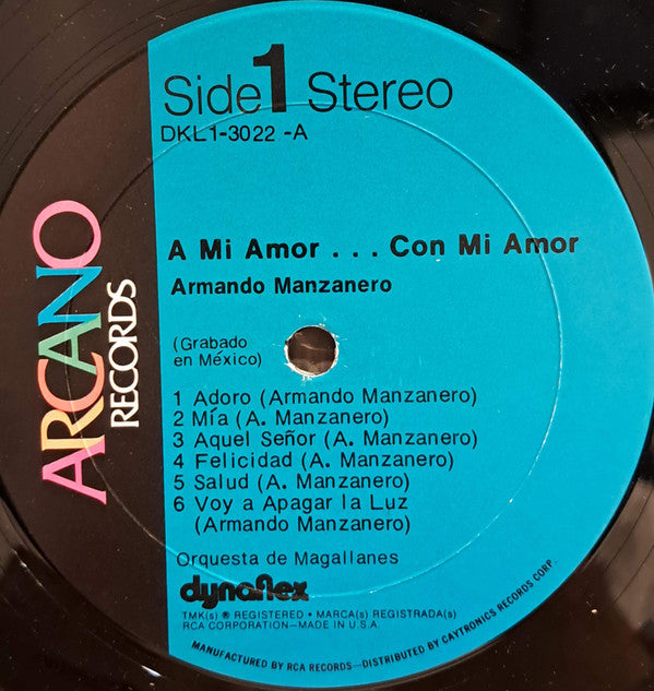 Armando Manzanero : A Mi Amor ...Con Mi Amor (LP, Album)