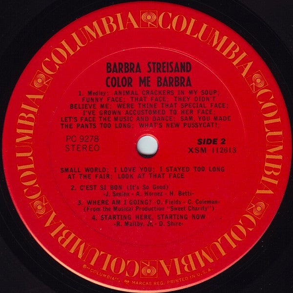 Barbra Streisand : Color Me Barbra (LP, Album, RE)