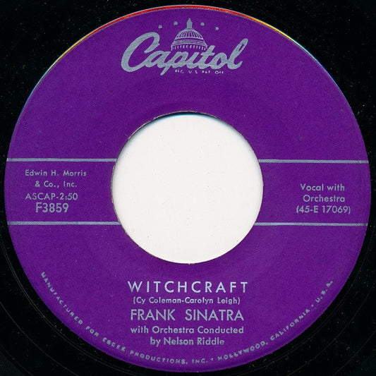 Frank Sinatra : Witchcraft (7", Single, Scr)