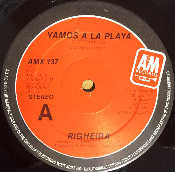 Righeira : Vamos A La Playa (12")