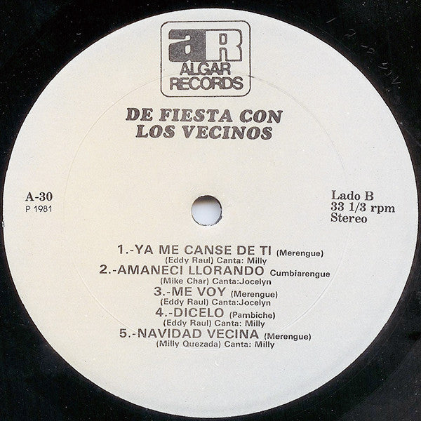 Los Vecinos : Fiesta Con Los Vecinos (LP, Album)