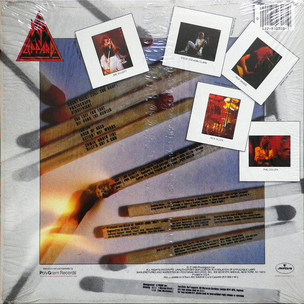 Def Leppard : Pyromania (LP, Album, Hau)