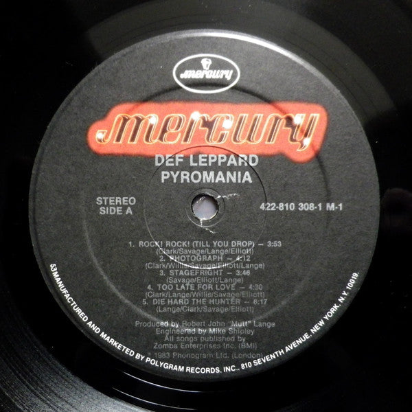 Def Leppard : Pyromania (LP, Album, Hau)