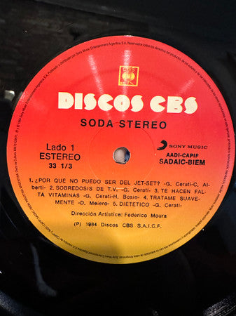 Soda Stereo : Soda Stereo (LP, Album, RE, 180)