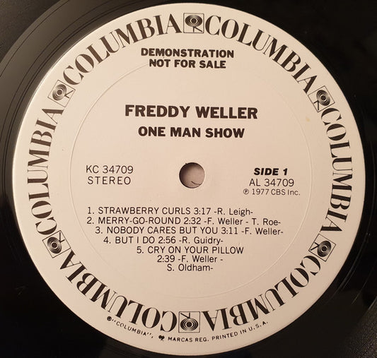 Freddy Weller - One Man Show vinyl record, LP (Near Mint (NM or M-)) | Lulo Records