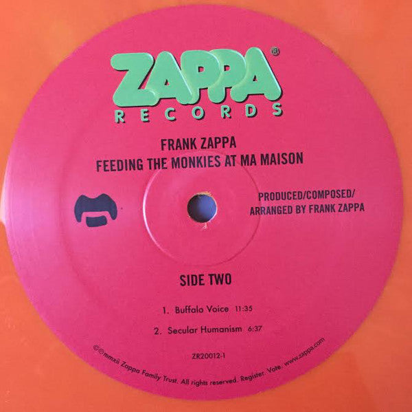Frank Zappa : Feeding The Monkies At Ma Maison (LP, Album, RSD, Num, Ora)