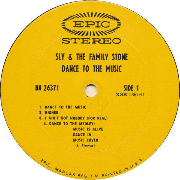 Sly & The Family Stone : Dance To The Music (LP, Album, Pit)