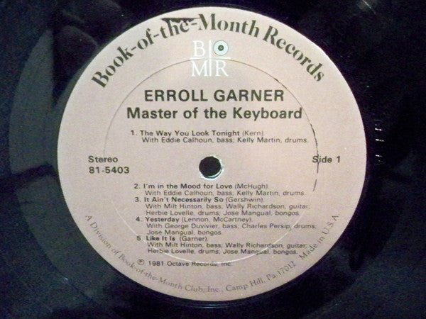 Erroll Garner : Master Of The Keyboard (3xLP, Comp)
