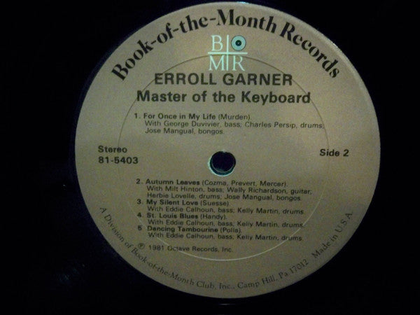 Erroll Garner : Master Of The Keyboard (3xLP, Comp)