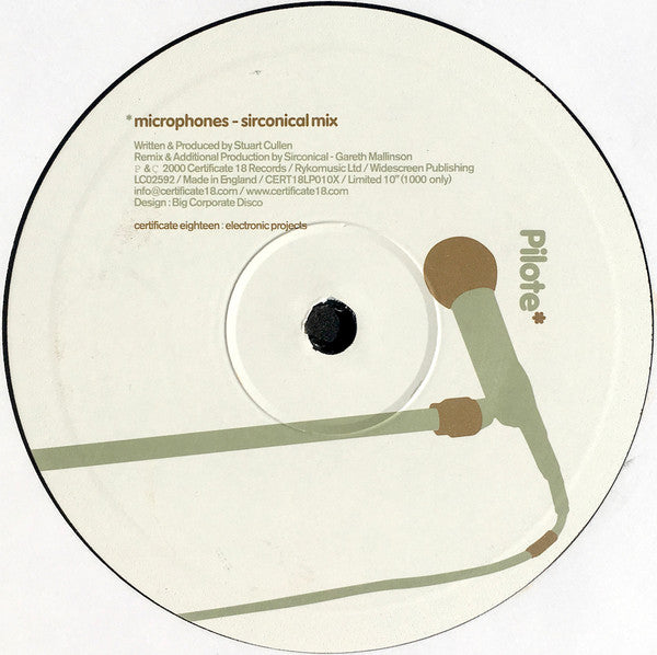 Pilote : Turtle / Microphones (10", Ltd)