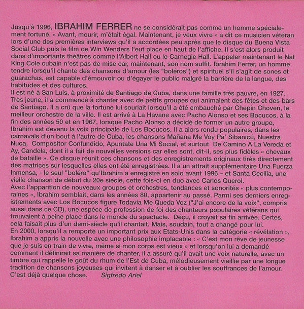 Ibrahím Ferrer* : Ay, Candela (CD, Comp, Dig)