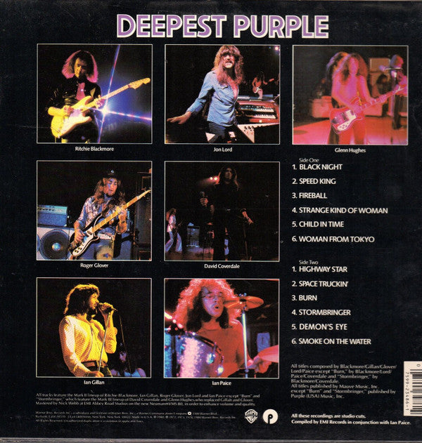Deep Purple : Deepest Purple : The Very Best Of Deep Purple (LP, Comp)