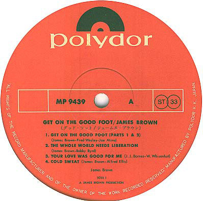 James Brown = James Brown : Get On The Good Foot = グッド・フット (2xLP, Album, Gat)