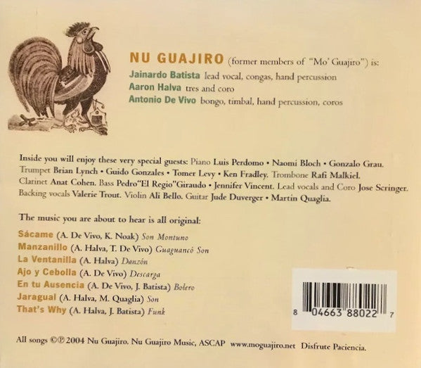 Nu Guajiro : Paciencia (CD, Album)