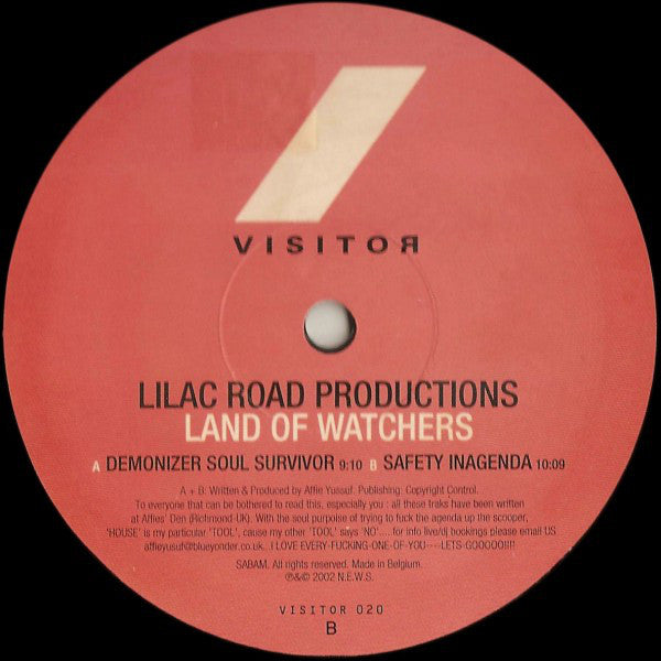 Lilac Road Productions : Land Of Watchers (12")