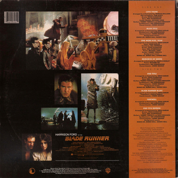 The New American Orchestra : Blade Runner (Orchestral Adaptation Of Music Composed For The Motion Picture By Vangelis) (LP, Album, Win)