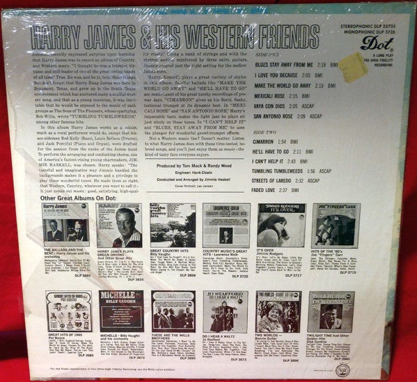 Harry James (2) : Harry James & His Western Friends (LP)