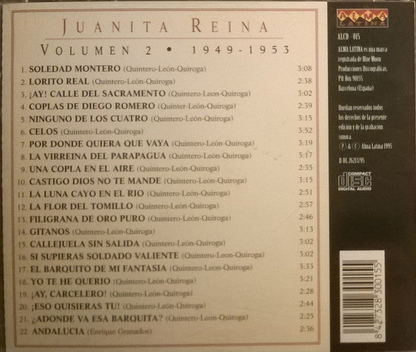 Juanita Reina : Volumen 2 - 1949-1953 (CD, Comp)